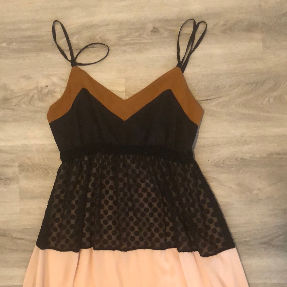 Maxi dress with double strap